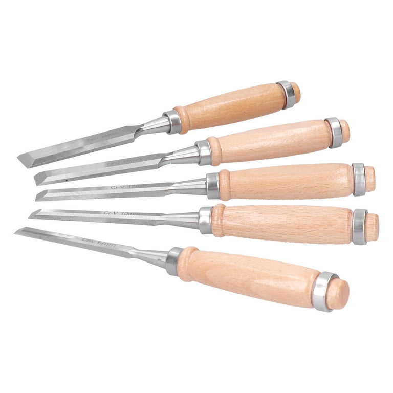Carving Chisel, Strong Practicality Knife-Edged Woodworking Chisel Set  Shock Proof For Engraving For Carving