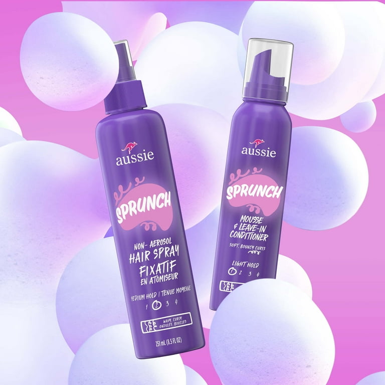 Aussie Sprunch Mousse and Leave-in Conditioner, 6 oz, Curl