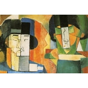 24x36 gallery poster, Portrait de Messieurs Kawashima et Foujita, 1914 by Diego Rivera