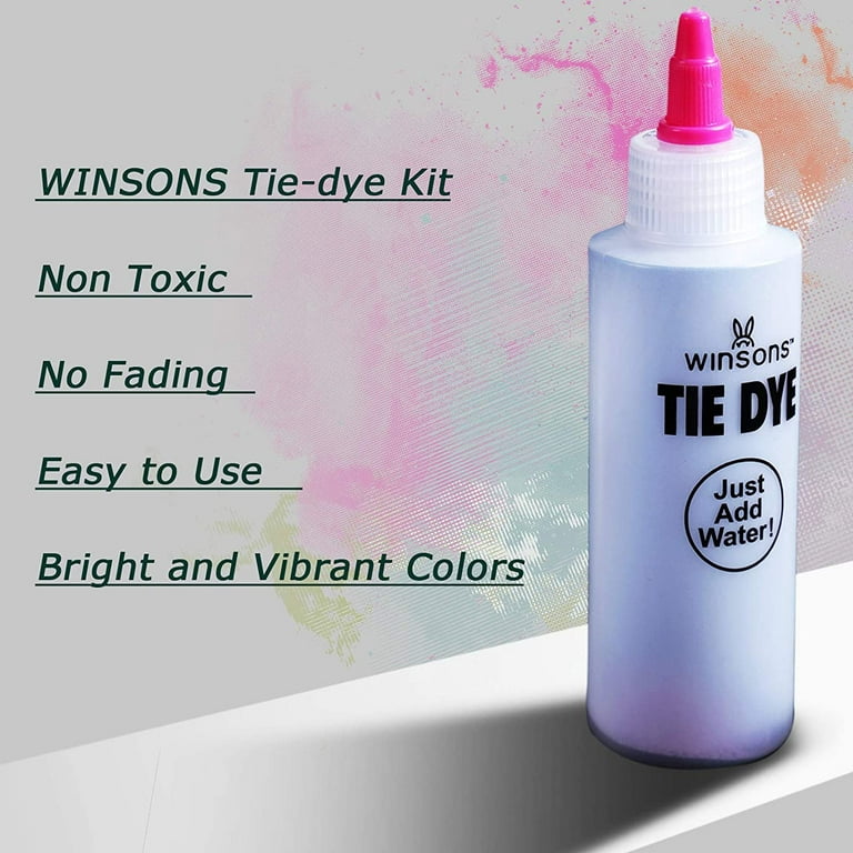 WINSONS Permanent Fabric Tie Dye Kit for Kids and Children 5 Colors