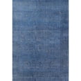 thumbnail image 1 of Ahgly Company Machine Washable Indoor Rectangle Industrial Modern Silk Blue Area Rugs, 8' x 10', 1 of 7