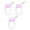 Pink, variant on 30ml Silicone Holder For Perfume Bottles And Hand Sanitizer Bottle Portable Keychain Case Elastic Protective Sleeve
