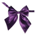 thumbnail image 3 of Elegant Solid Color Polyester Silk Bow Tie for Students Attachees and Flight Attendants Functional Accessory for Everyday Wear, 3 of 3
