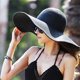 thumbnail image 2 of Sombrero de paja para mujer, sombrero de verano de ala ancha, plegable, enrollable, sombreros de playa flexibles, 2 of 3