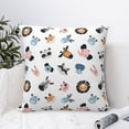 thumbnail image 4 of Pofeuu Cartoon Animals Print Double-sided plush pillowcase Square Throw Pillow Covers Pillows Cover for Living Room Bedroom Sofa Couch Cushion Cover（No pillow core）-16"x16", 4 of 7