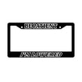 thumbnail image 1 of Be Patient I'm LoweredLowered Black Plastic License Plate Frame, 1 of 1