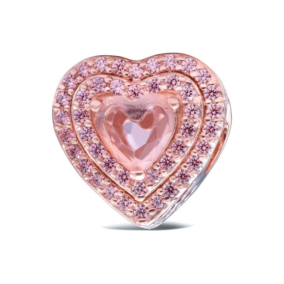 Pandora Timeless Sparkling Levelled Heart Charm