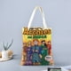 thumbnail image 2 of The Archies Bolso de tela con estampado de lienzo para mujer, bolsa de compras reutilizable y estética, con cremallera interior, regalo para mujer,38*45cm., 2 of 6