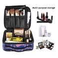 thumbnail image 2 of FORMRS Travel Makeup Bag Large Capacity Train Case Cosmetic Organizer with Adjustable Dividers, Cat Walking in Street, 2 of 8