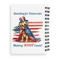 thumbnail image 2 of Democratic Golden Retriever Making Woof Count Election 2024 Spiral Bound Journal Goldens Dog Lover Gifts Idea 5x7in Spiral Notebook - 01001, 2 of 5
