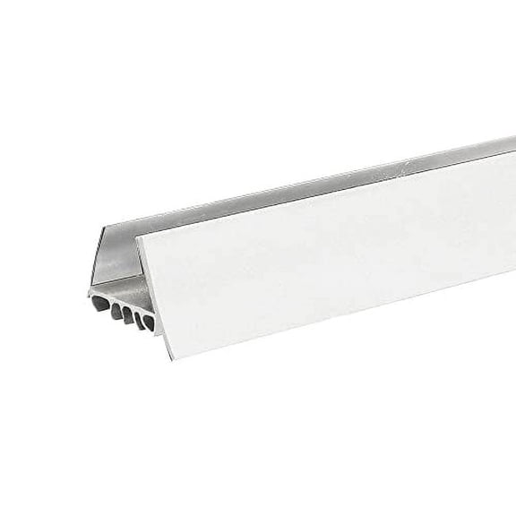 Randall Manufacturing PVC Slide on Under Door Draft Stopper with Foam, Seals for Exterior & Interior Doors 1"x 1 3/4" Wide, White, 3 ft