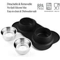 thumbnail image 2 of Stainless Steel Dog Bowls with Non-Slip Silicone Mat – 24oz/48oz No Spill Pet Food & Water Bowls Set – Double Feeder for Small, Medium, Large Dogs, Cats, Puppies – Easy Clean, Durable, BPA-Free, 2 of 9