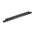 thumbnail image 1 of ABS Plastic Wrench Organizer Rail Rack, Wall Mount Screwdriver Storage Holder for Garage, Workshop & Tool Cabinets, Durable Hardware Display Hanger System, Black, 1 of 8
