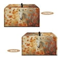 thumbnail image 4 of TSOVTHRID Horse Poppy Floral Print Microwave Oven Grill Cover Protector Heat-Resistant Microwave Oven Dust Cover with Handle Case Protections for Toaster Oven, 18.25"W x 14.5"D x 11"H, S, 4 of 7