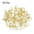 thumbnail image 3 of Uxcell 1" Clips de alambre metálico pequeños multiusos, abrazaderas para bolsas, 45 unidades doradas, 3 of 5