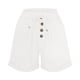thumbnail image 5 of Pantalones Cortos de Piernas Anchas para Mujeres Lino de Color Sólido, Cintura Elástica Cómoda Longitud Regular, 5 of 7