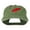 Olive Green, variant on Fishing Red Walleye Lure Embroidered Washed Cap - Dark Green OSFM