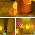 thumbnail image 5 of Easter Lights String Easter String Lights Easter Egg Lights Easter Decorations Easter Lights Battery Operated Light Up Easter Eggs Broken Yellow Chicken String Lights Chicks Broken Eggs Cracked Eggs, 5 of 6