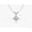 White, variant on Certified 2 Carat Brilliant Round Cut D/VVS1 Natural Moissanite Solitaire Pendant With 18" Chain 14K White Gold Plated Silver