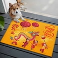 thumbnail image 4 of Happy New Year 2'x3' Washable Rug, Red Yellow Dragon Dance Non-Slip Soft Doormat Area Rugs for Entrance Bathroom Bedsides, StainResistant Carpet for Kitchen Bedroom, Entryway Floor Mat, 4 of 9