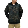 thumbnail image 1 of MEN'S QUILTED NYLON FRONT WITH AB YARN, CORAL FLEECE LINED JACKET WITH HOOD. FULL ZIP, PLUSH, WARM AND COZY., 1 of 2