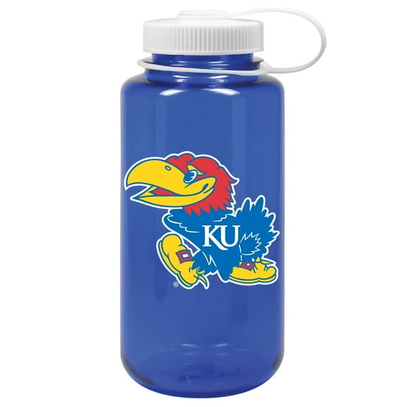 Royal Kansas Jayhawks 32oz. Nalgene Sustainable Wide Mouth Water Bottle