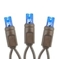 thumbnail image 4 of Novelty Lights 50 Light Blue LED Christmas Mini Light Set (Brown Wire, 11 Feet), 4 of 8
