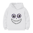 thumbnail image 4 of Kogui Trendy Casual Hooded Sweatshirt For Girls, Comfort Fit Unique Halloween Graphic Print, Holiday Daily Matching Tops (White, 13-14 Years), 4 of 4