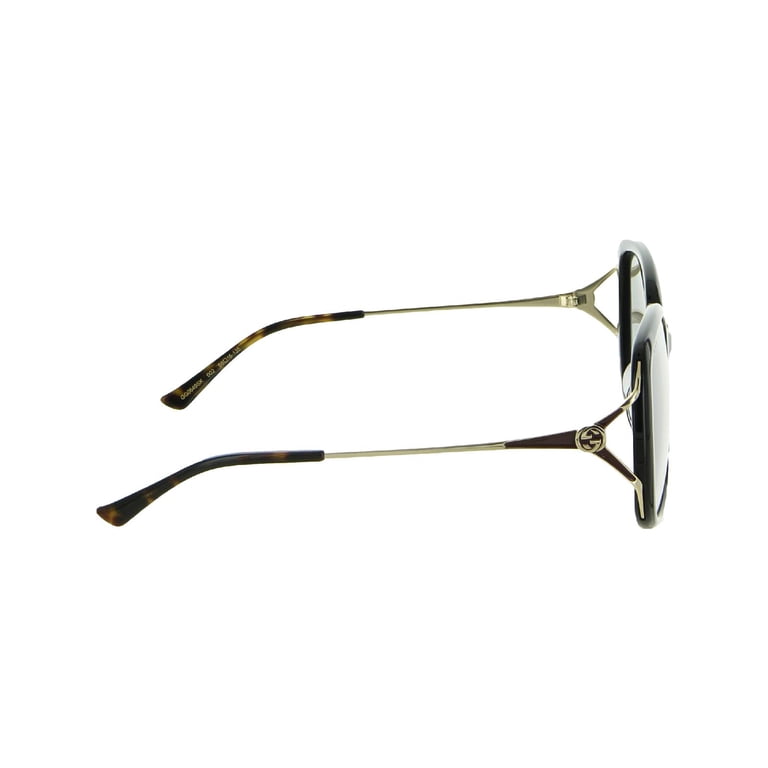 Gucci GG0649SK 002 Butterfly Sunglasses - Black / Grey Gucci Sunglasses Woman Black GG0649SK-002 | Sakurawatches.com main image 3