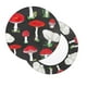 thumbnail image 2 of Disketp Red Mushrooms Funda Redonda para Taburete, Funda de Cojín para Silla de Bar Suave y Elástica-12 inch, 2 of 7