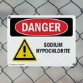 thumbnail image 5 of (2 Pack) Sodium Hypochlorite OSHA Danger Sign 10 Inch X 7 Inch Plastic Sign, Weather Resistant, UV Protected for Workplace, Business, and Construction Site, Made in the USA, 5 of 8