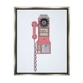thumbnail image 5 of Stupell Industries Vintage Pay Phone Chic Queen Calling Calligraphy Graphic Art Luster Gray Floating Framed Canvas Print Wall Art, Design by Ashley Singleton, 5 of 5