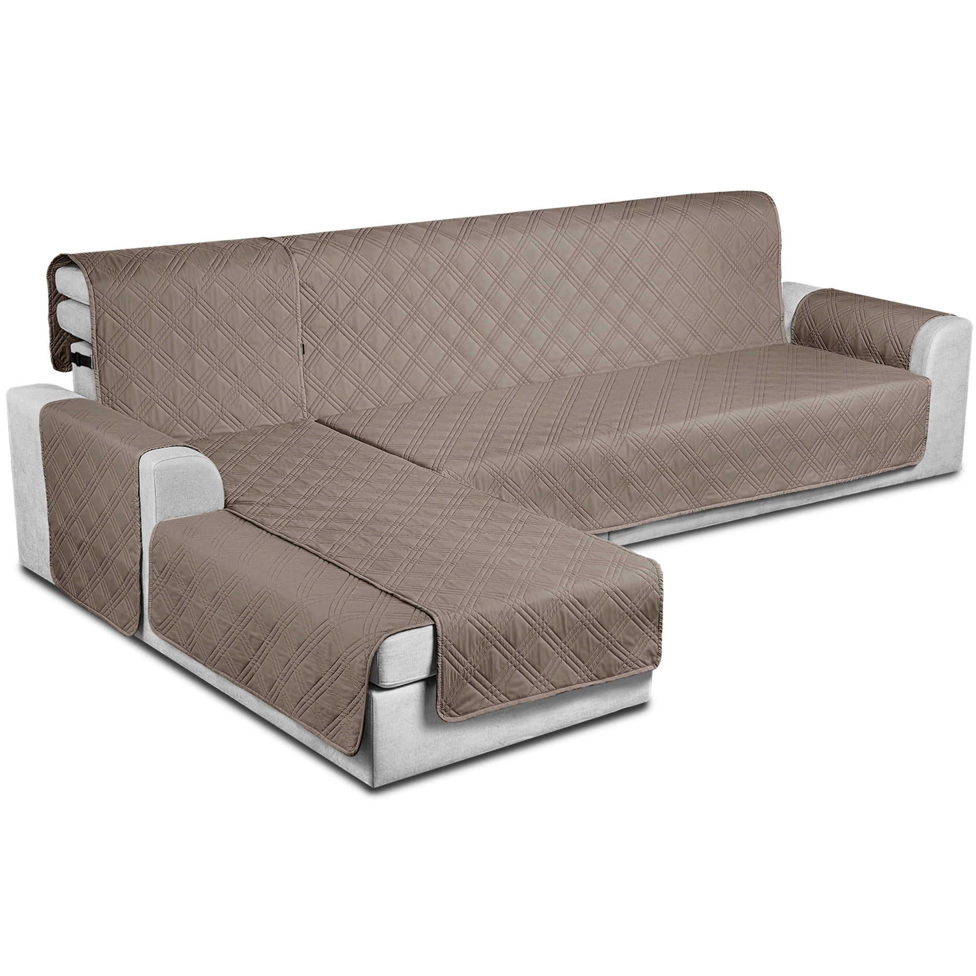 TAOCOCO Sectional Couch Cover Reversible Quilted Sofa Slipcovers L