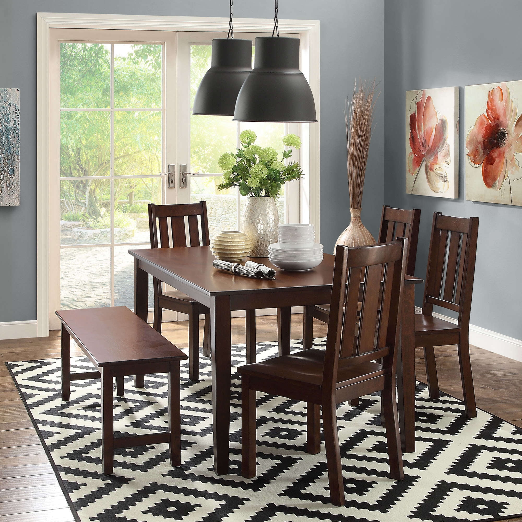 Better Homes & Gardens Bankston Dining Chairs, Set of 2, Mocha