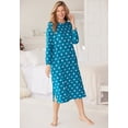 thumbnail image 4 of Dreams & Co. Plus Size Long-Sleeve Henley Print Sleepshirt, 4 of 6