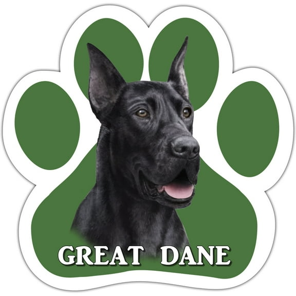 Great Dane Paw Shaped Car Magnet
