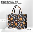 thumbnail image 3 of Large Capacity Tote Bag,Halloween Ghost Pumpkin Medley Pattern Handbag Fashion Luxury Tote Bag,15.7"x13"x 5.1" Inches,Laptop Compatible, 3 of 6