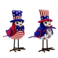 thumbnail image 3 of 2pcs Patriotic Cute Bird Ornament for American Independence Day - Red White Blue Themed Bird Figurine for Home Tabletop Shelf and Porch Decor, Perfect for Fourth of July Celebrations, 4*5*8in, 3 of 9