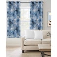 thumbnail image 2 of Blue Floral Spring Blackout Curtains 54 Inches Long for Bedroom, Watercolor Art Elegant Botanical Thermal Insulated Room Darkening Black Out Window Curtain Panels Grommet Drapes for Living Room, 2 of 8
