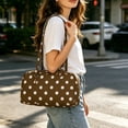 thumbnail image 2 of Tote Bags Polka Dot Nylon Bowler Bag for Women Hobo Bags Large Shoulder Bag for Travel Work College, 2 of 6