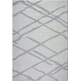 thumbnail image 1 of Ladole Rugs Shaggy Tangier Turkish Smooth Soft Made by Machine Indoor Small Mat Doormat Rug in White Light Gray, 1'10" x 2'11", 1 of 4