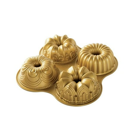 - Nordic Ware Non-Stick Round Bundt Quartet Cake Pan