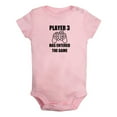 thumbnail image 5 of iDzn Pack of 2, Player 3 Has Entered The Game & And Baby Makes Three Pregnancy Announcement Rompers For Babies, Newborn Baby Unisex Bodysuits, Infant Jumpsuits, 0-24 Months Kids One-Piece Oufits, 5 of 5