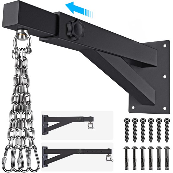 Soporte de pared SELEWARE para bolsas pesadas, ajustable de 43 a 64 cm