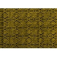 thumbnail image 1 of Ahgly Company Machine Washable Indoor Rectangle Abstract Yellow Modern Area Rugs, 3' x 5', 1 of 4