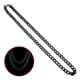 thumbnail image 5 of Qarigey Mujeres Hombres Collar Cadena Oro Negro Plata Color Acero inoxidable Collares Type7 NO7, 5 of 6