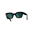 thumbnail image 4 of Womens Mod Thick Horn Rim Mirror Lens Plastic Boyfriend Sunglasses Black Pink, 4 of 4