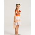 thumbnail image 3 of Vestido de Princesa WonderBabe para Niñas con Capa Cumpleaños Talla 9-10, 3 of 6
