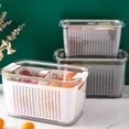 thumbnail image 2 of keepw Durable And Stylish Fridge Storage Boxes For Fashionable Kitchen Clean And Tidy Kitchen Storage Containers Icient white L, 2 of 6
