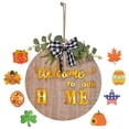 thumbnail image 2 of XWSHYW Decoraciones para El Hogar Guirnalda de Madera con Luces Accesorios Reemplazables Placa de Bienvenida Navideña, 2 of 6